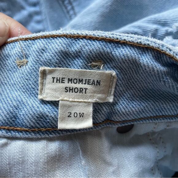 Madewell The Plus Curvy Momjean Short in Flintwood Wash Size 20W - Picture 5 of 8